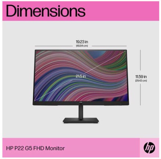 Màn hình HP P22 G5 64X86AA (21.5Inch/ Full HD/ 5ms/ 75HZ/ 250cd/m2/ IPS)