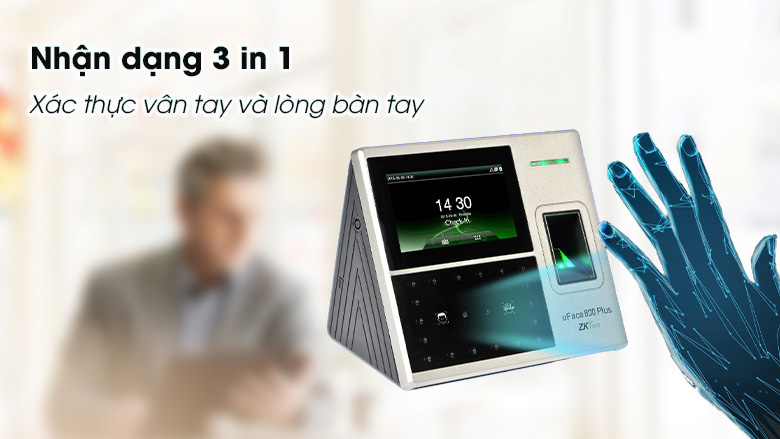 Máy chấm công vân tay & khuôn mặt UFace800 Plus - hình 4