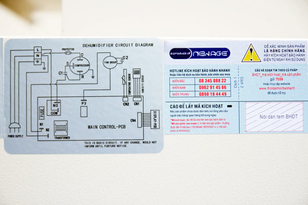 Máy hút ẩm công nghiệp FujiE HM-1800DS - hình 4