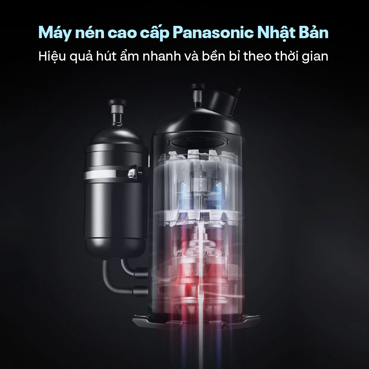 Máy hút ẩm công nghiệp FujiE HM-6960EN 3 pha thế hệ mới - hình 2