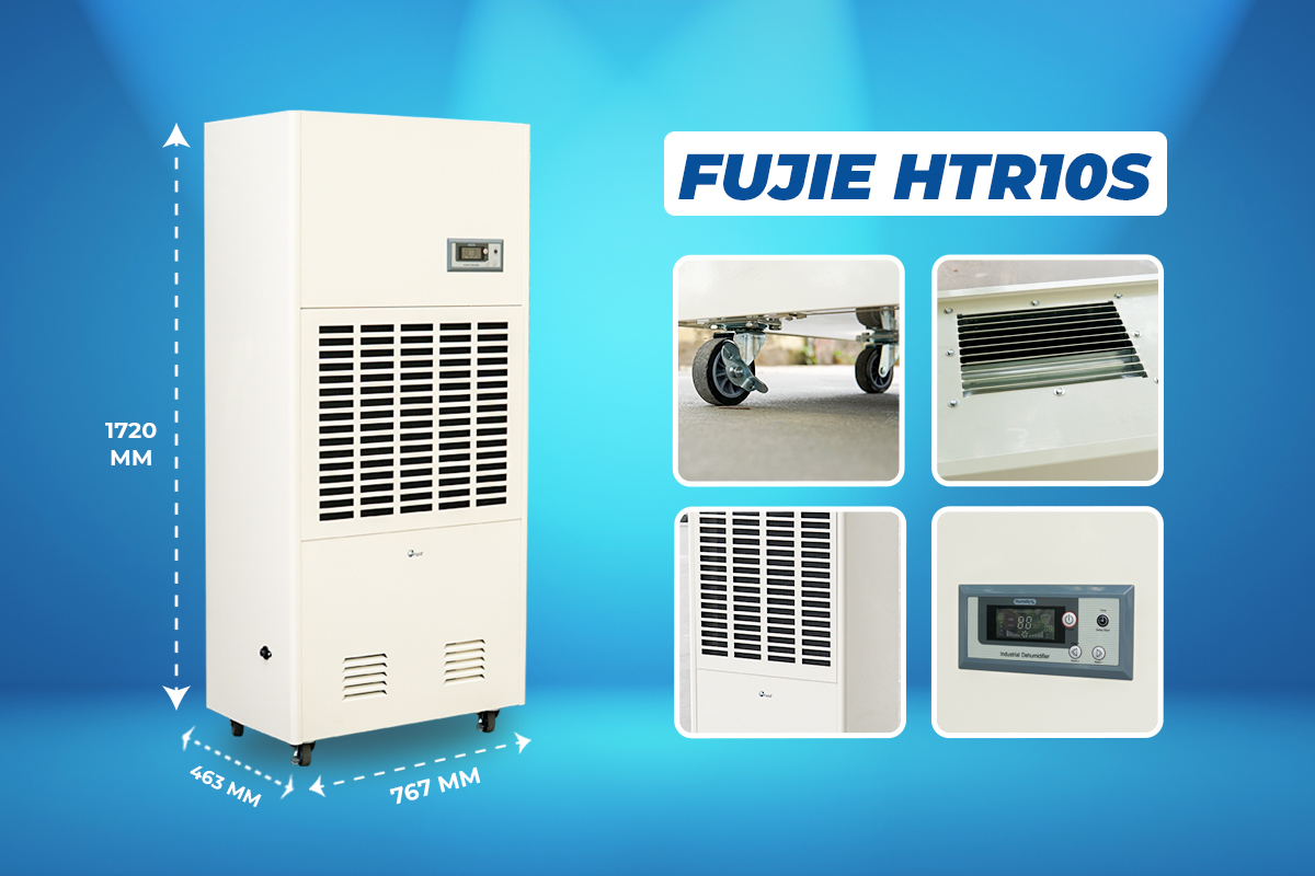Máy hút ẩm công nghiệp FUJIE HTR10S trong môi trường nhiệt độ cao - hình 3