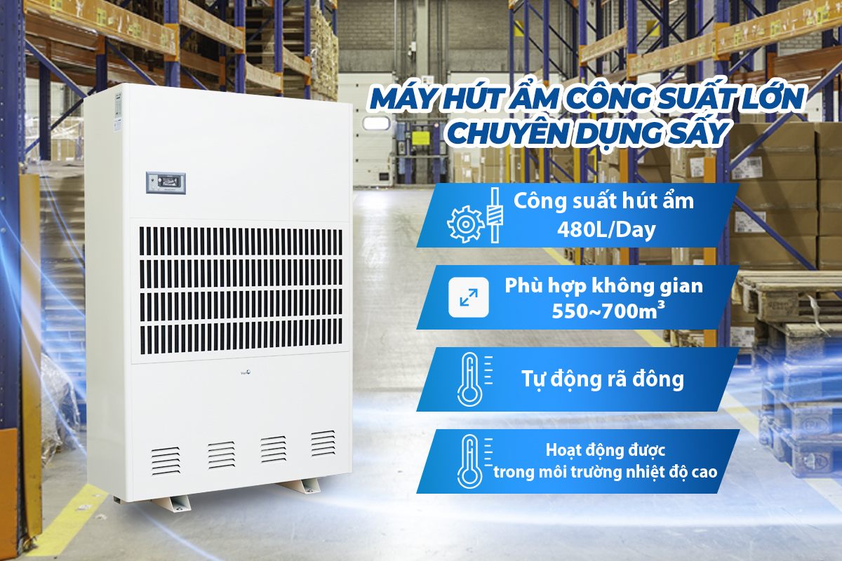 Máy hút ẩm công nghiệp FUJIE HTR20S trong môi trường nhiệt độ cao - hình 2