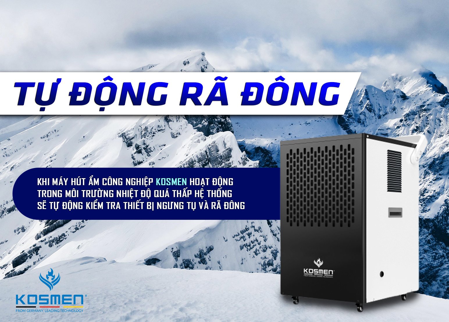 MÁY HÚT ẨM CÔNG NGHIỆP KOSMEN KM-90S (Phù hợp với không gian 90 - 120m2) - hình 6
