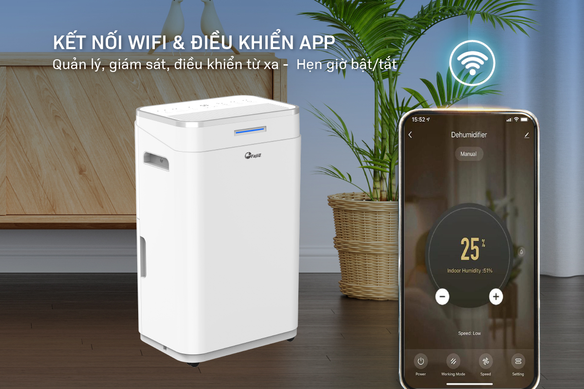 Máy hút ẩm dân dụng FujiE HM-918EC-N - hình 4