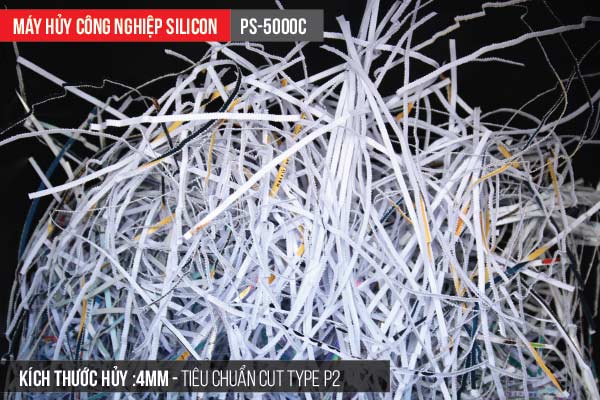 Máy hủy tài liệu Silicon PS-5000C - hình 3