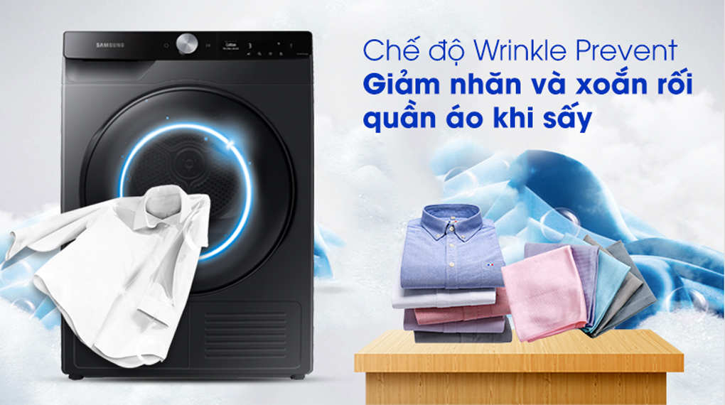 Máy sấy bơm nhiệt Samsung Inverter 9 Kg DV90T7240BB/SV Mới 2021 - hình 4
