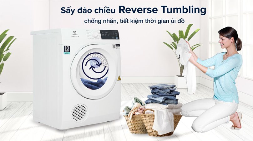 Máy sấy Electrolux 8,5Kg EDS854J3WB mới 2022 - hình 3
