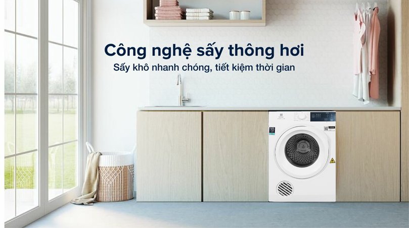 Máy sấy Electrolux 8,5Kg EDS854J3WB mới 2022 - hình 4