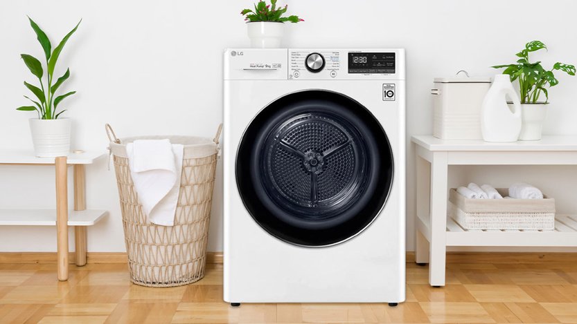 Máy sấy Quần Áo LG DVHP09W 9 kg Dual Inverter Heat Pump