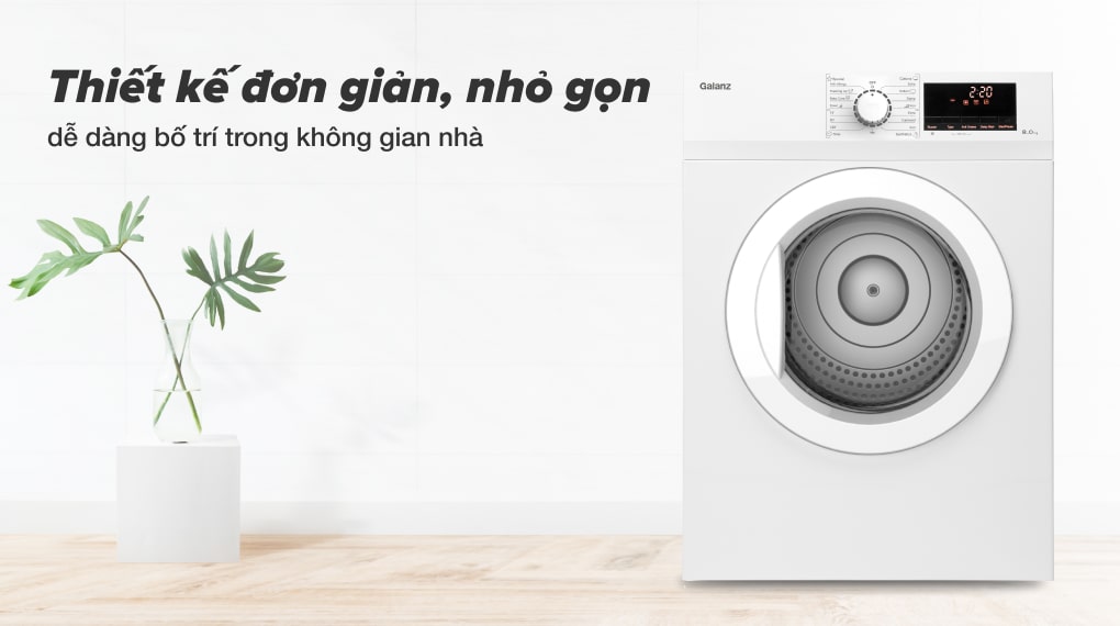 Máy sấy thông hơi Galanz 8 Kg DV-80T5C(W) - hình 4