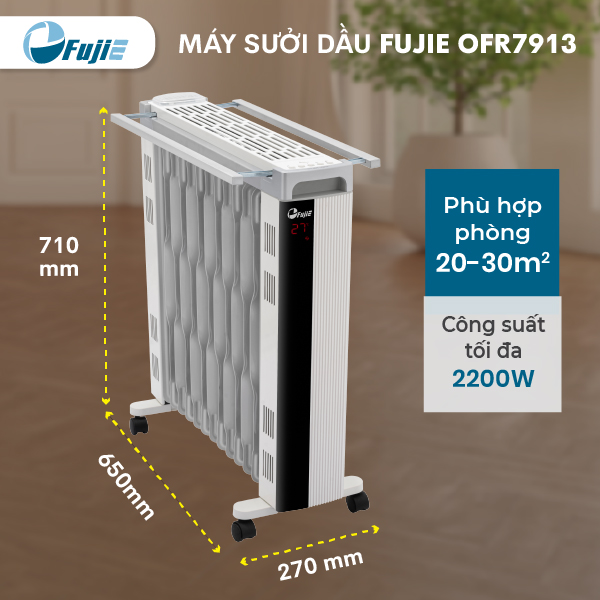 Máy sưởi FujiE OFR7913 - hình 2