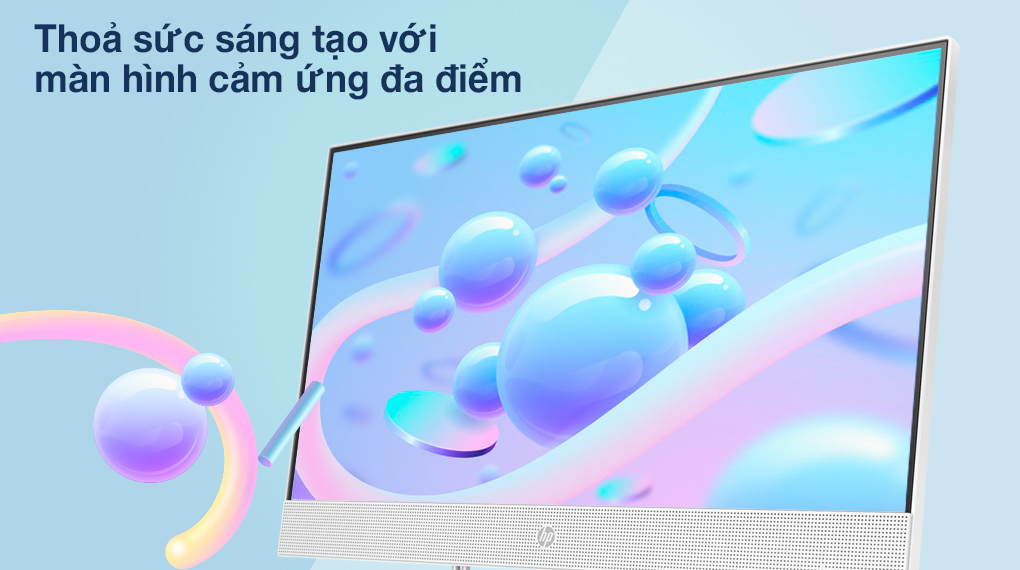 Máy tính HP AIO 24-cb1025d 7H3Z5PA (Intel Core i5-1235U / 8 GB / 512 GB / Intel Iris Xe / 23.8 inch FHD / Win 11 / Trắng) - hình 2