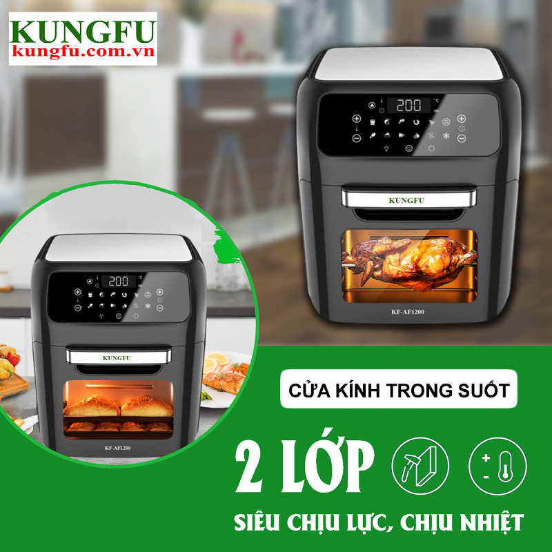 Nồi chiên không dầu 12 Lít Kungfu KF-AF 1200