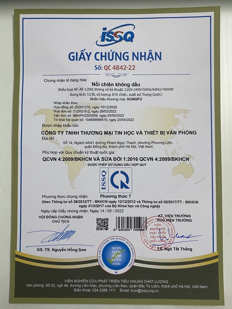 Nồi chiên không dầu 12 Lít Kungfu KF-AF 1200 - hình 8