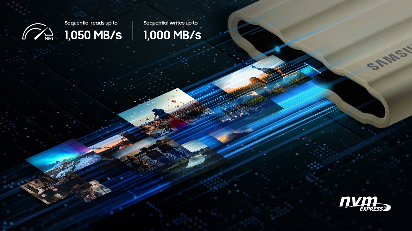 Ổ cứng di động SSD Samsung Portable T7 Shield Portable 4TB 2.5" - hình 2