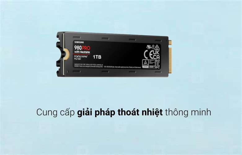 Ổ cứng gắn trong/ SSD Samsung 980 PRO Heatsink 1TB M2 NVMe 4.0 chính hãng - hình 4