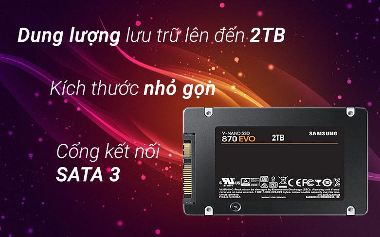 Ổ cứng SSD Samsung 870 EVO 2TB SATA III 2.5 inch chính hãng - hình 2