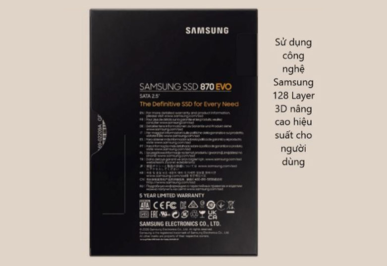 Ổ cứng SSD Samsung 870 EVO 500GB SATA III 2.5 inch chính hãng - hình 2