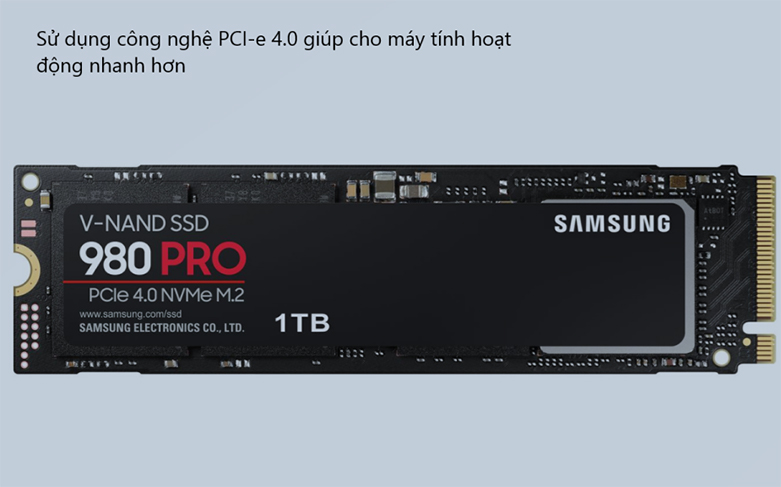 Ổ cứng SSD Samsung 980 PRO 1TB NVMe M.2 PCIe 4.0 (MZ-V8P1T0BW)