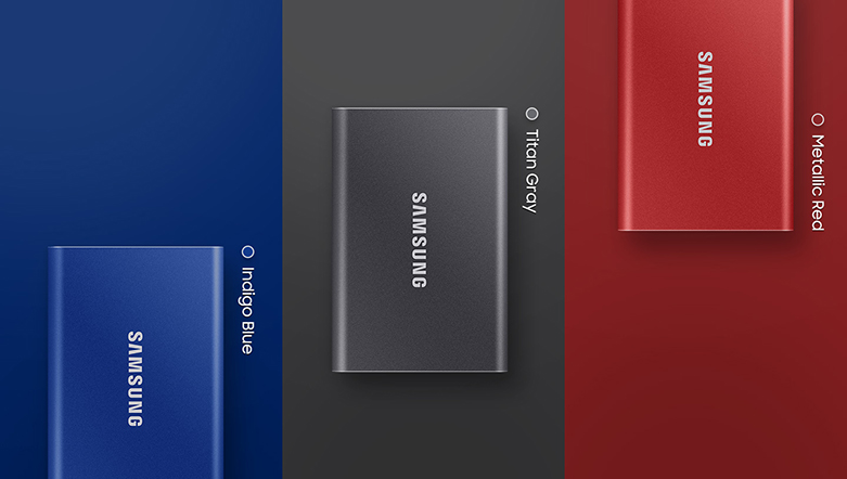 Ổ cứng SSD Samsung Portable T7 Non Touch 1TB 2.5" chính hãng