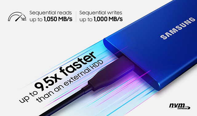 Ổ cứng SSD Samsung T7 Portable 2TB 2.5" chính hãng - hình 2