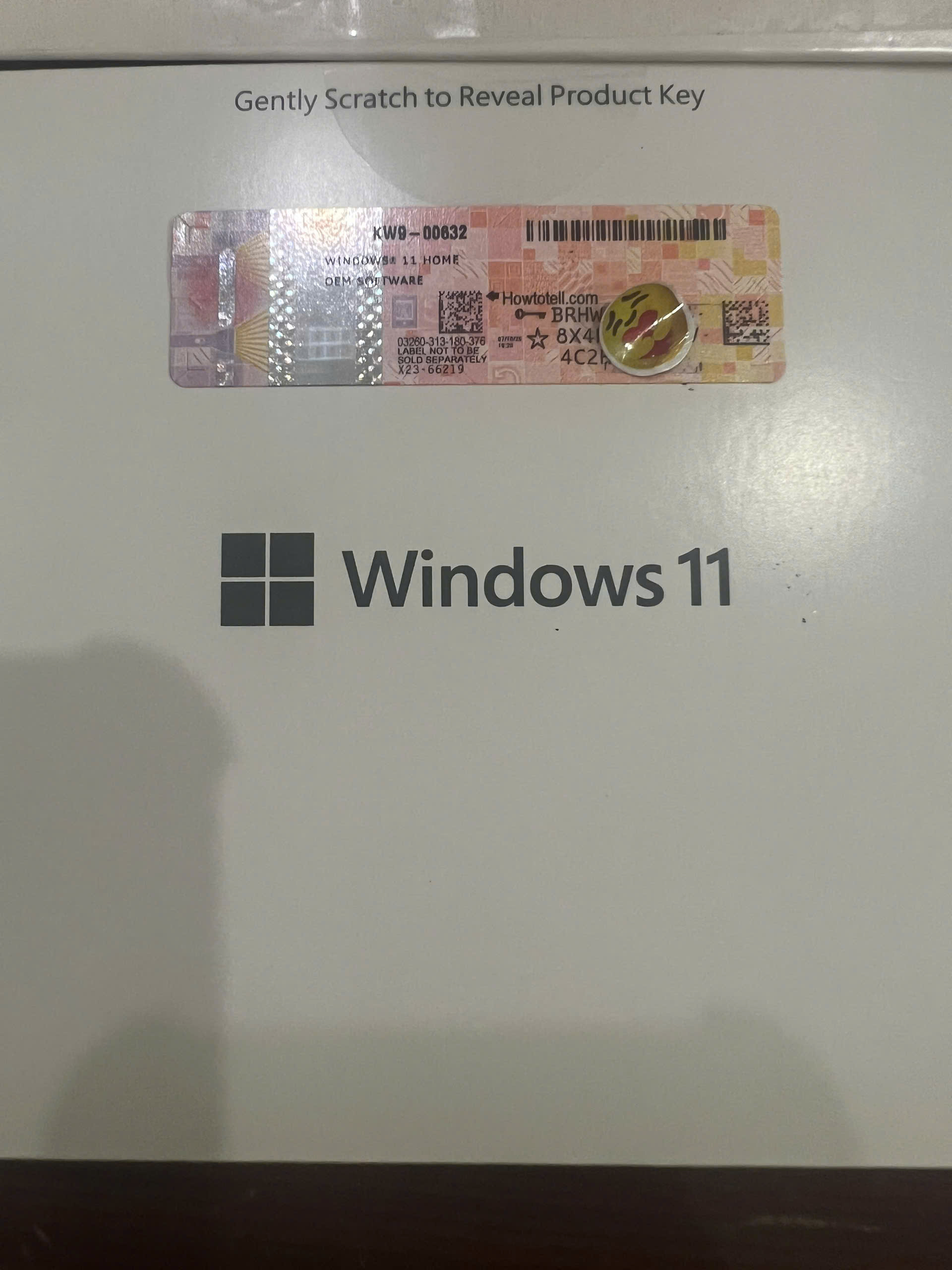 Phần mềm bản quyền Hệ điều hành Microsoft Windows Home 11 64Bit Eng Intl 1pk DSP OEI KW9-00632