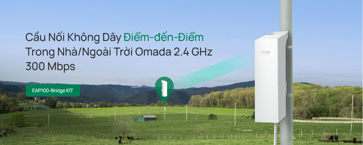 Đặc điểm nổi bật TP-Link Omada TL-EAP100 Bridge Kit