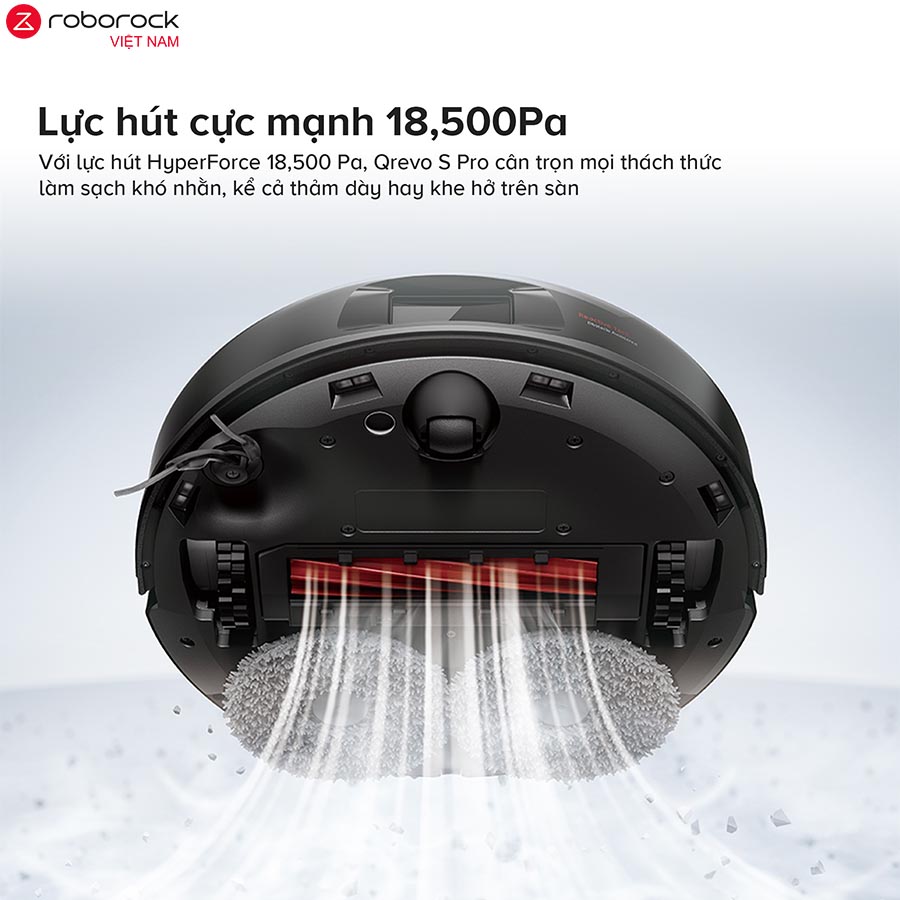 Roborock Qrevo S Pro là thế hệ robot hút bụi lau nhà cực mạnh