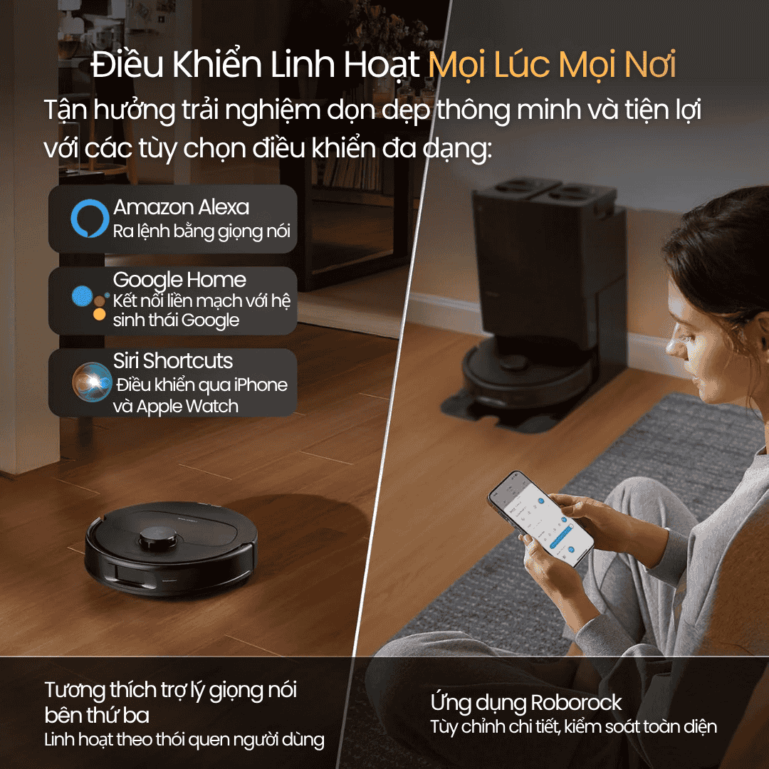 robot hút bụi, lau nhà Roborock Qrevo Edge 5V1 Quốc Tế