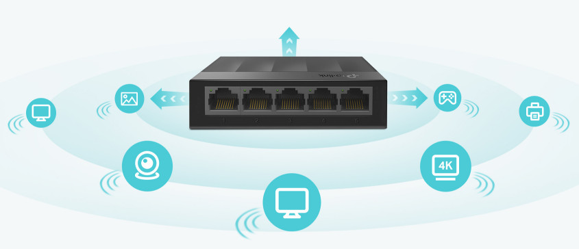 Switch 5 cổng Gigabit 1000Mbps (Vỏ Nhựa) TP-Link TL-LS1005G - hình 2