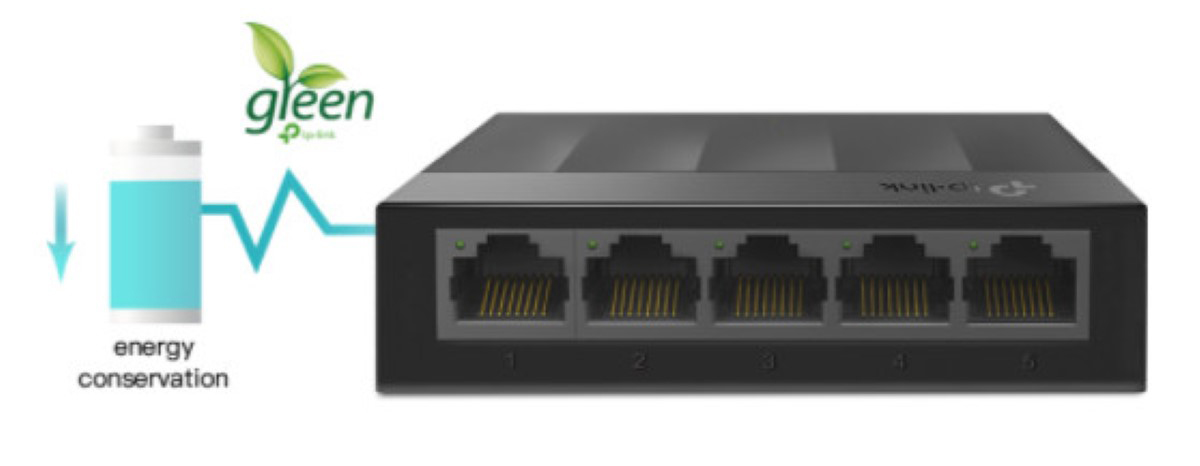 Switch TP-Link LS1005G 5 Port 10/100/1000Mbps vỏ nhựa | Hàng chính hãng