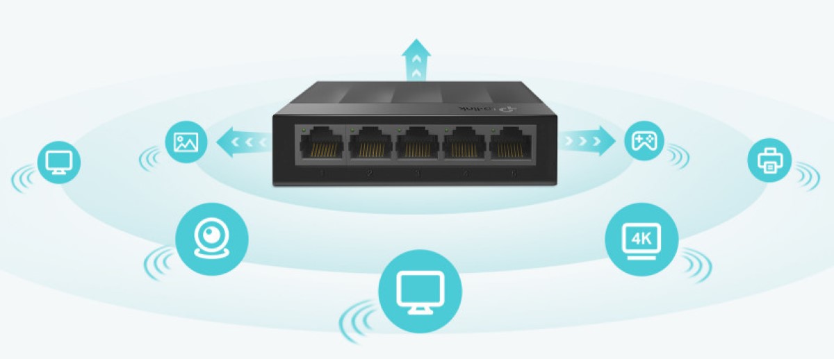 Switch TP-Link LS1005G 5 Port 10/100/1000Mbps