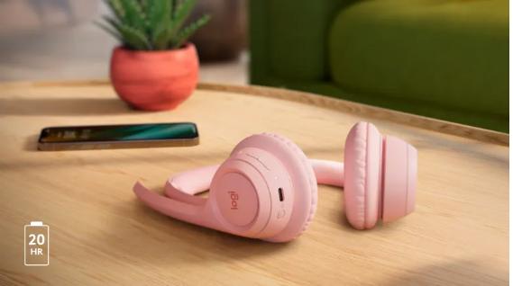 Tai nghe không dây Logitech Zone 300 Off-White (Bluetooth 5.3/Trắng)_981-001418 - hình 4
