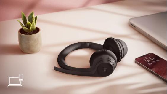 Tai nghe không dây Logitech Zone 300 Rose (Bluetooth 5.3/Hồng)_981-001413 - hình 3