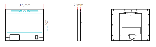 THIẾT BỊ NHẬN DẠNG KHUÔN MẶT ĐA NĂNG ZKTECO FACEKIOSK-H13A - hình 3