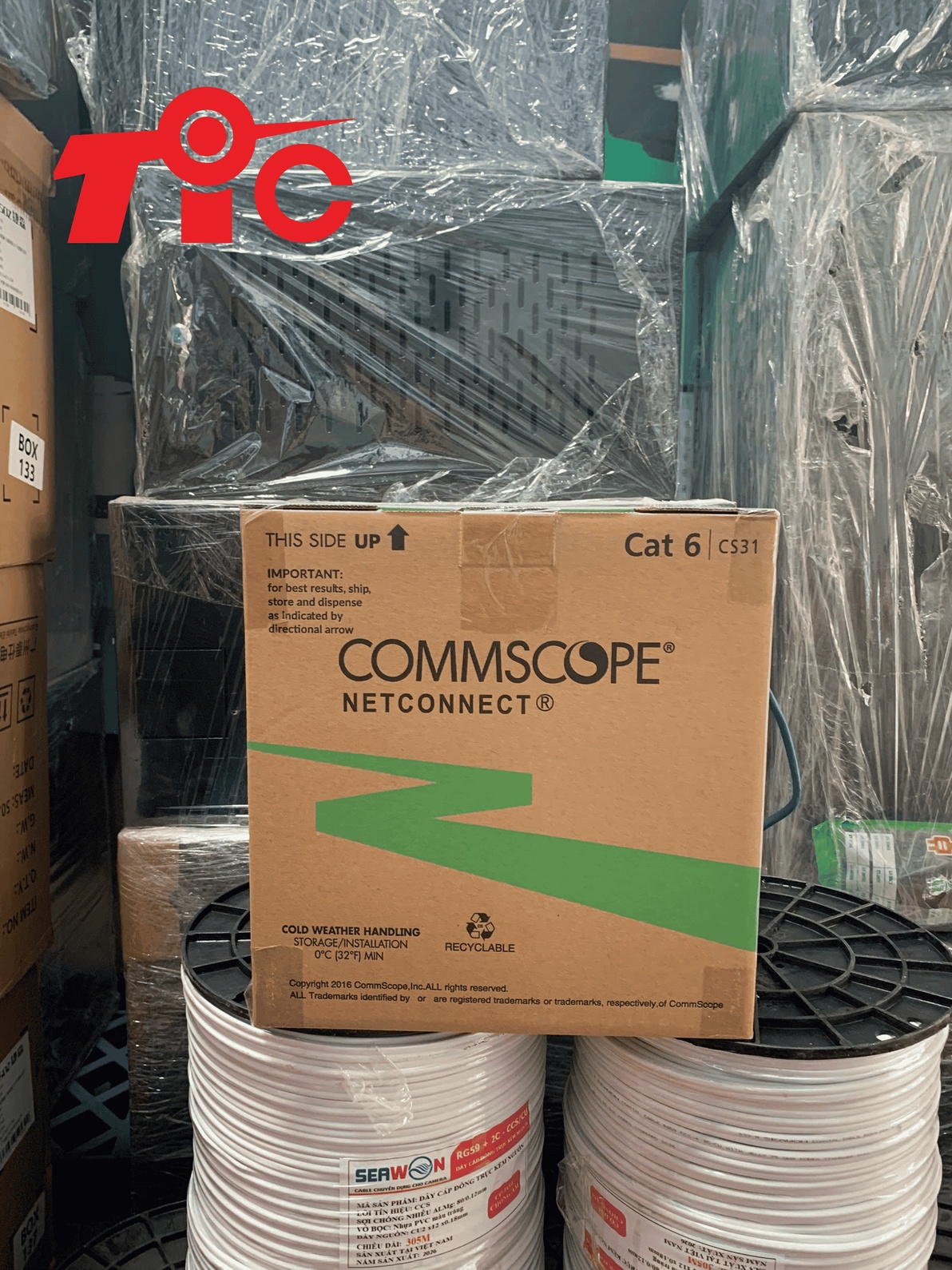 Cáp Mạng AMP Commscope CAT6 CS31 1427254-6 (305m) – Đồng Nguyên Chất, Chuẩn U/UTP