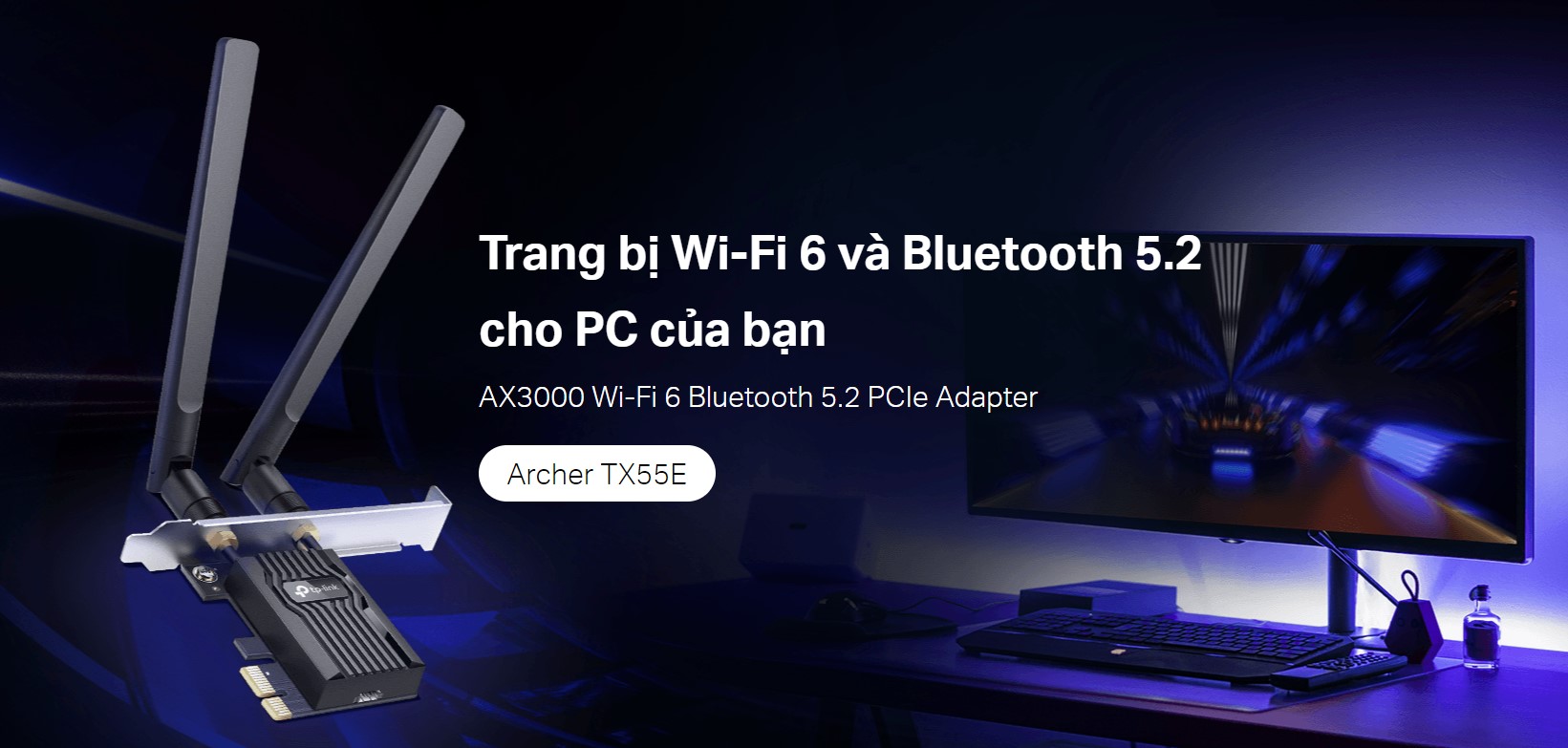 Card mạng không dây PCIe TP-Link Archer TX55E 