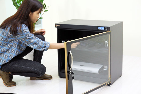 Tủ chống ẩm chuyên dụng Nikatei NC-120HS, viền nhôm mạ vàng (120 lít) - hình 2