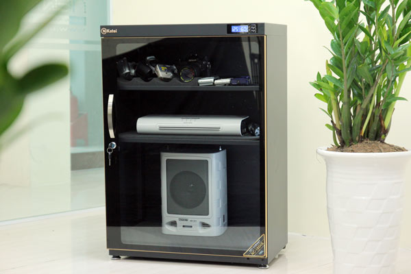Tủ chống ẩm chuyên dụng Nikatei NC-180HS, viền nhôm mạ vàng (180 lít)