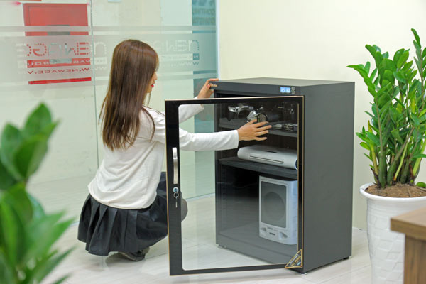 Tủ chống ẩm chuyên dụng Nikatei NC-180HS, viền nhôm mạ vàng (180 lít) - hình 4