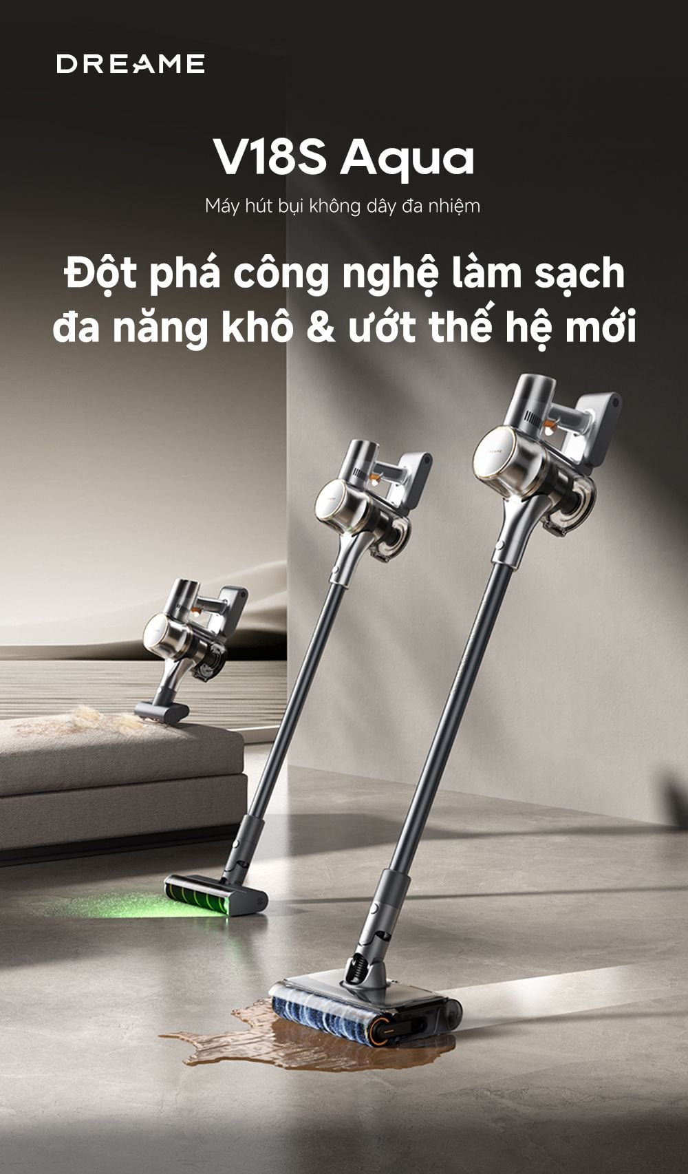 Ưu Điểm Nổi Bật Của Dreame V18S Aqua