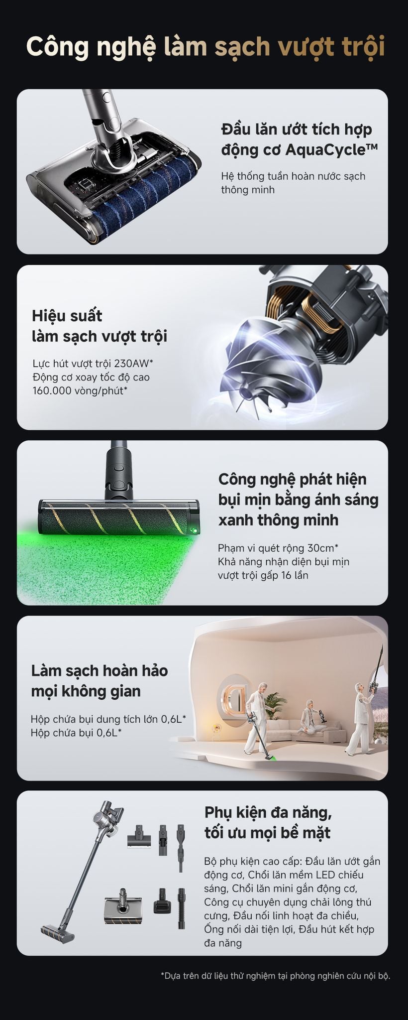 Tích hợp tính năng lau sàn tiện lợi: