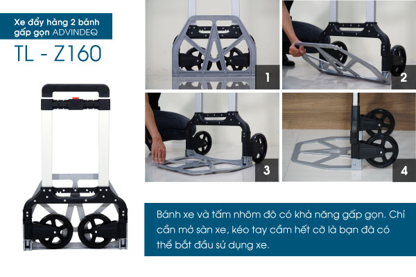 Xe đẩy hàng 2 bánh Advindeq TL-Z160