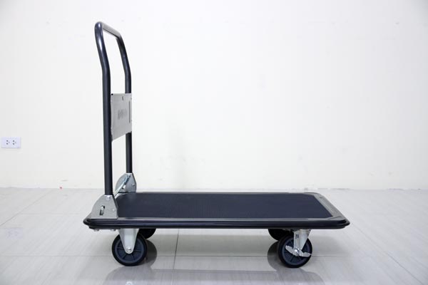 Xe đẩy hàng 4 bánh sàn thép phủ nhám ADVINDEQ HT-320