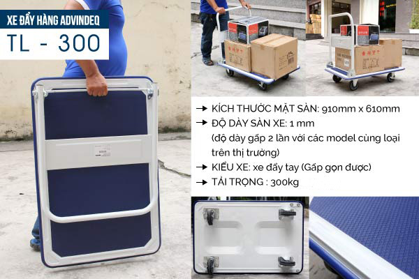 Xe đẩy hàng Advindeq TL-300 - hình 9