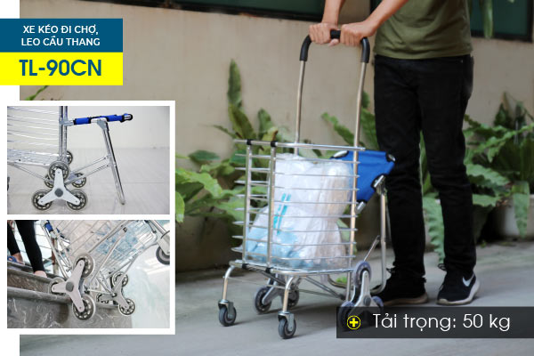 Xe kéo đi chợ, leo cầu thang ADVINDEQ TL-90CN - hình 12