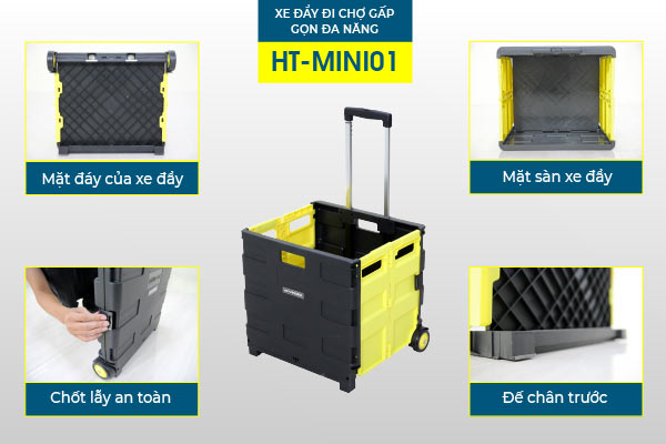 Xe kéo hàng đi chợ rút gọn ADVINDEQ HT-SP02 - hình 12