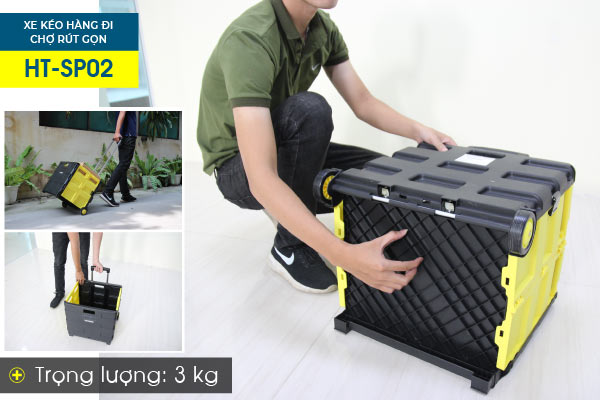 Xe kéo hàng đi chợ rút gọn ADVINDEQ HT-SP02 - hình 2
