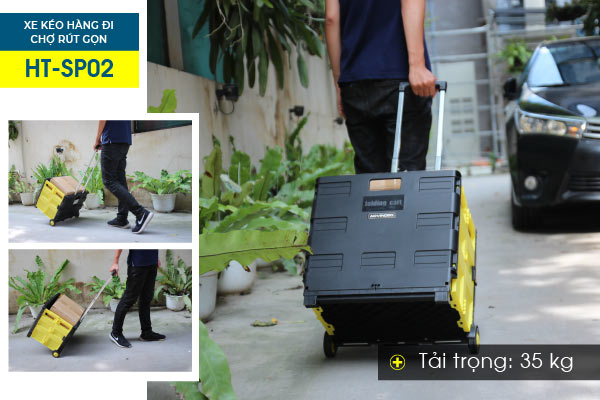 Xe kéo hàng đi chợ rút gọn ADVINDEQ HT-SP02 - hình 7
