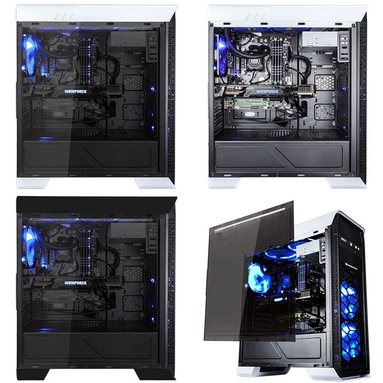 Case máy tính Xigmatek FRONTLINER Đen/Trắng